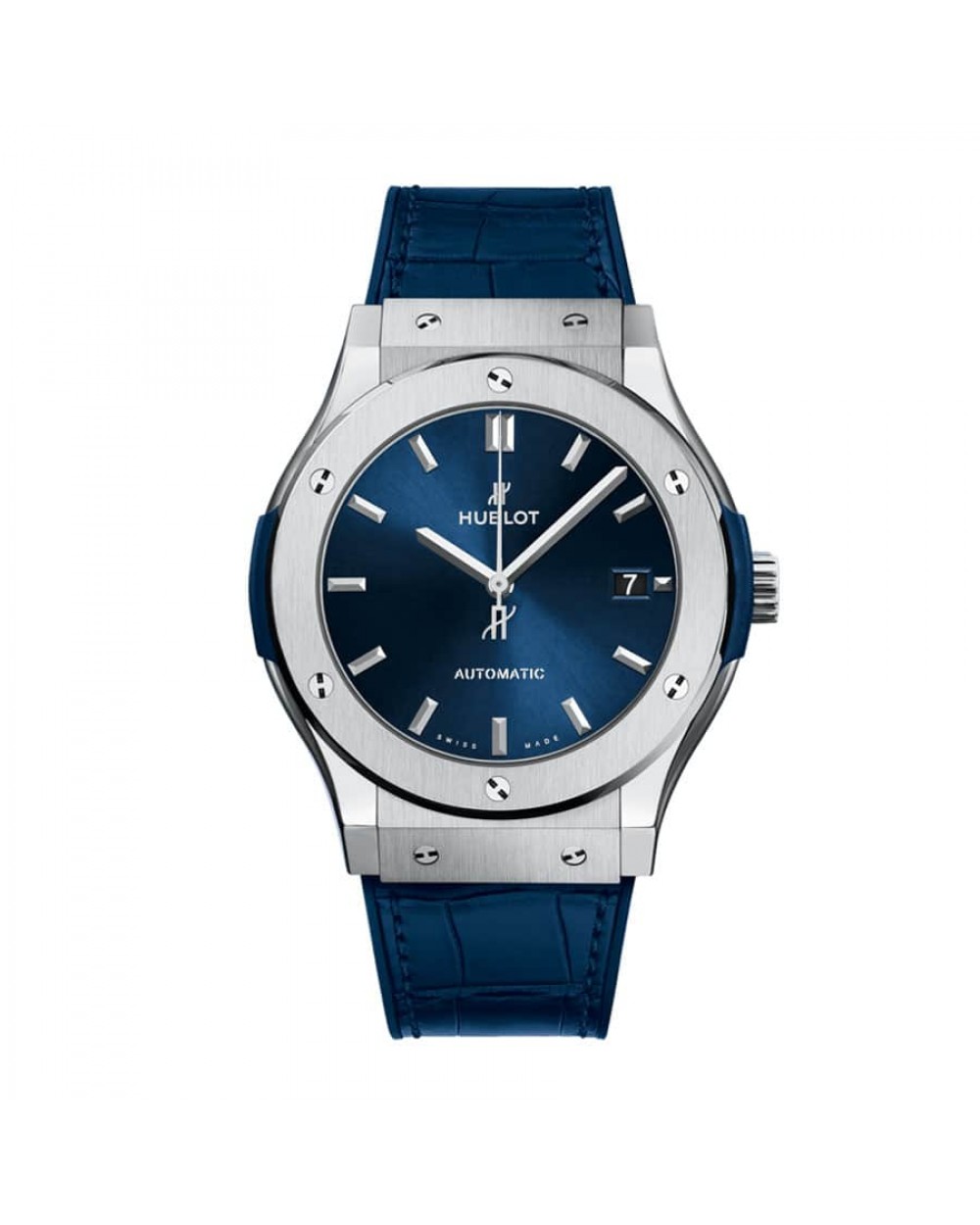 Hublot Classic Fusion Automatic Blue Sunray Dial Titanium 565 NX 7170